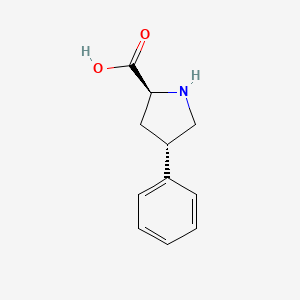 molecular formula C11H13NO2 B1590718 反式-4-苯基-L-脯氨酸 CAS No. 96314-26-0