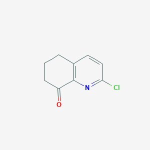 molecular formula C9H8ClNO B1590763 2-氯-6,7-二氢喹啉-8(5H)-酮 CAS No. 129337-86-6
