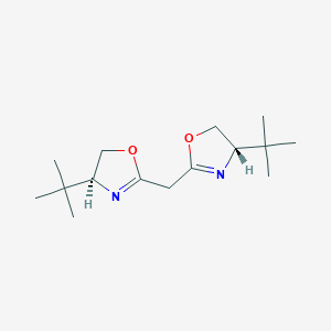 molecular formula C15H26N2O2 B159077 双((S)-4-(叔丁基)-4,5-二氢恶唑-2-基)甲烷 CAS No. 132098-54-5