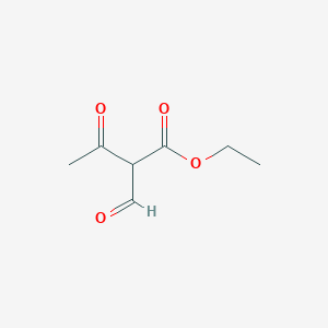 molecular formula C7H10O4 B1590783 2-甲酰基-3-氧代丁酸乙酯 CAS No. 33142-24-4