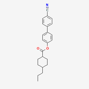 molecular formula C23H25NO2 B1590789 4'-氰基联苯-4-基反式-4-丙基环己烷羧酸酯 CAS No. 67284-57-5