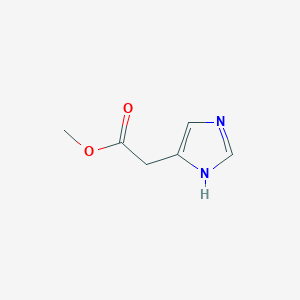 molecular formula C6H8N2O2 B1590800 甲基2-(1H-咪唑-5-基)乙酸酯 CAS No. 4200-46-8