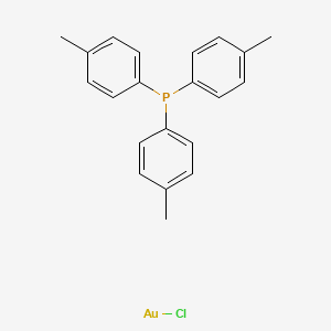 molecular formula C21H21AuClP B1590815 氯[三(对甲苯基)膦]金(I) CAS No. 28978-10-1