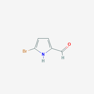 molecular formula C5H4BrNO B1590824 5-Bromo-1H-pyrrole-2-carbaldehyde CAS No. 931-34-0