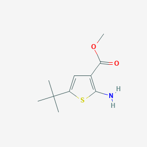 molecular formula C10H15NO2S B1590856 Methyl 2-amino-5-tert-butylthiophene-3-carboxylate CAS No. 216574-71-9