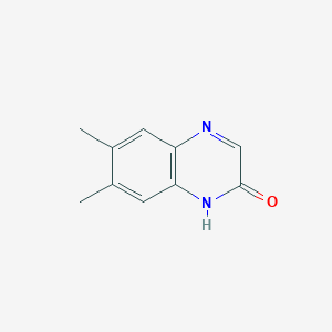 molecular formula C10H10N2O B1590895 6,7-二甲基喹喔啉-2(1H)-酮 CAS No. 28082-82-8