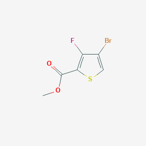 molecular formula C6H4BrFO2S B1590911 4-溴-3-氟噻吩-2-甲酸甲酯 CAS No. 395664-56-9