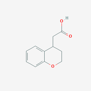 molecular formula C11H12O3 B1590937 2-(色满-4-基)乙酸 CAS No. 5655-26-5