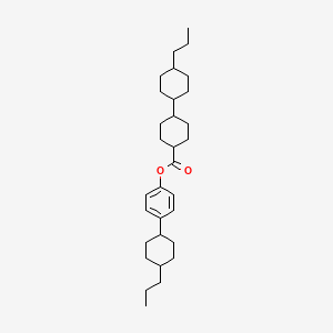 molecular formula C31H48O2 B1590939 4-(反式-4-丙基环己基)苯基-反式-(4-丙基环己基)环己烷羧酸酯 CAS No. 88038-92-0
