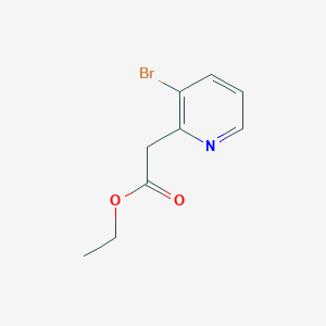 molecular formula C9H10BrNO2 B1590960 2-(3-溴吡啶-2-基)乙酸乙酯 CAS No. 197376-41-3