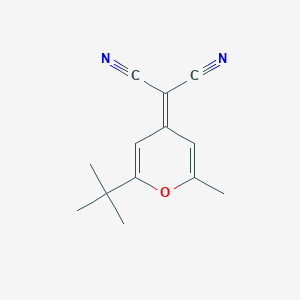 molecular formula C13H14N2O B1590963 2-(2-(叔丁基)-6-甲基-4H-吡喃-4-亚甲基)丙二腈 CAS No. 225378-53-0