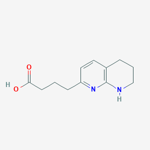 molecular formula C12H16N2O2 B1590966 5,6,7,8-四氢-1,8-萘啶-2-丁酸 CAS No. 332884-21-6