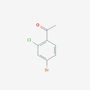 molecular formula C8H6BrClO B1590970 1-(4-溴-2-氯苯基)乙酮 CAS No. 252561-81-2