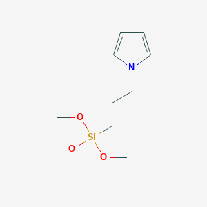 molecular formula C10H19NO3Si B1590989 N-(3-三甲氧基甲硅烷基)吡咯 CAS No. 80906-67-8