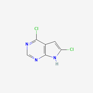 molecular formula C6H3Cl2N3 B1591004 4,6-二氯-7H-吡咯并[2,3-D]嘧啶 CAS No. 97337-32-1