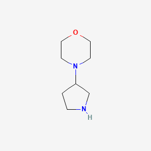molecular formula C8H16N2O B1591034 4-(Pyrrolidin-3-yl)morpholine CAS No. 53617-37-1