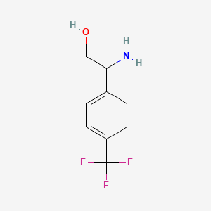 molecular formula C9H10F3NO B1591038 2-Amino-2-(4-(trifluoromethyl)phenyl)ethanol CAS No. 473416-36-3