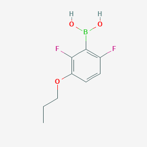 molecular formula C9H11BF2O3 B1591075 2,6-二氟-3-丙氧基苯硼酸 CAS No. 849062-14-2