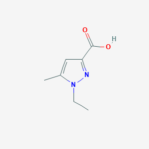 molecular formula C7H10N2O2 B1591088 1-乙基-5-甲基-1H-吡唑-3-羧酸 CAS No. 50920-46-2