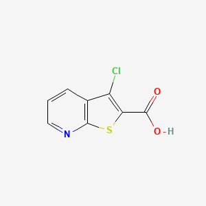 molecular formula C8H4ClNO2S B1591092 3-氯噻吩[2,3-b]吡啶-2-羧酸 CAS No. 937640-24-9