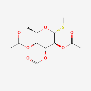 molecular formula C13H20O7S B1591109 2,3,4-三-O-乙酰基-1-硫代-β-L-岩藻糖吡喃苷甲酯 CAS No. 84635-54-1