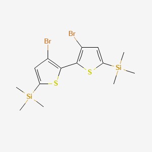 B1591133 3,3'-Dibromo-5,5'-bis(trimethylsilyl)-2,2'-bithiophene CAS No. 207742-50-5