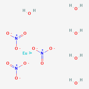 molecular formula EuH10N3O14 B1591199 Europium(III) nitrate pentahydrate CAS No. 63026-01-7