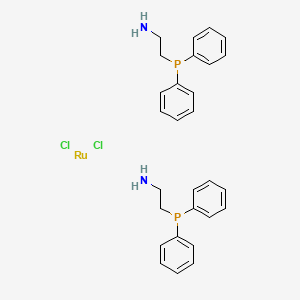 molecular formula C28H32Cl2N2P2Ru B1591229 二氯双(2-(二苯基膦基)乙胺)钌(II) CAS No. 506417-41-0