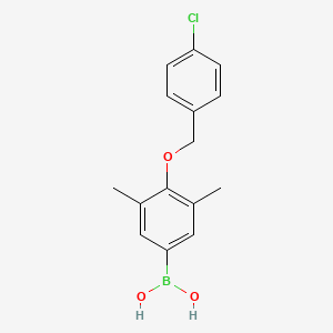 molecular formula C15H16BClO3 B1591257 4-(4'-氯苄氧基)-3,5-二甲基苯硼酸 CAS No. 849062-38-0