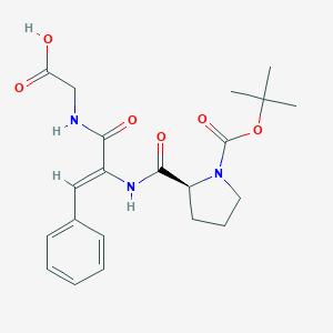 B159126 tert-Butylcarbonyl-prolyl-dehydro-phenylalanyl-glycine CAS No. 129119-97-7