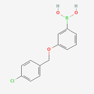molecular formula C13H12BClO3 B1591260 3-(4'-氯苄氧基)苯硼酸 CAS No. 870778-90-8