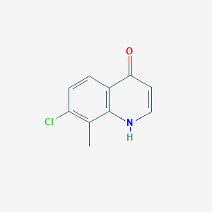 molecular formula C10H8ClNO B1591268 7-氯-8-甲基喹啉-4-醇 CAS No. 203626-39-5