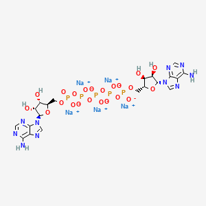 molecular formula C20H24N10Na5O22P5 B1591286 腺苷 5'-(六氢五磷酸)，5'.5'-酯与腺苷，五钠盐 CAS No. 4097-04-5