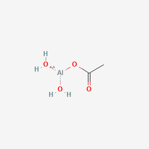 molecular formula C2H7AlO4 B1591290 铝，(乙酸根-κO)二羟基- CAS No. 7360-44-3