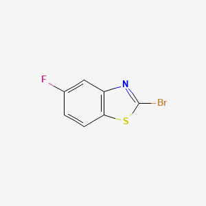 molecular formula C7H3BrFNS B1591297 2-溴-5-氟苯并[d]噻唑 CAS No. 441715-01-1