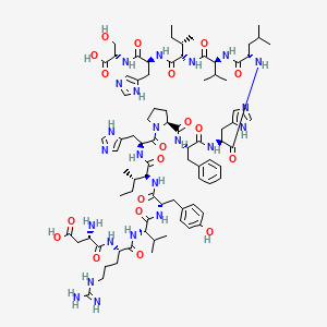 B1591303 Serine human angiotensin tetradecapeptide CAS No. 91999-74-5