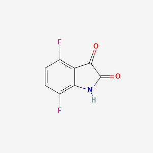 molecular formula C8H3F2NO2 B1591308 4,7-二氟吲哚啉-2,3-二酮 CAS No. 749240-52-6
