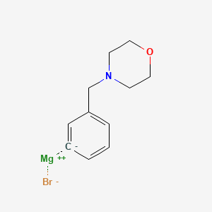 molecular formula C11H14BrMgNO B1591310 [3-(4-吗啉基甲基)苯基]溴化镁溶液 CAS No. 480424-76-8