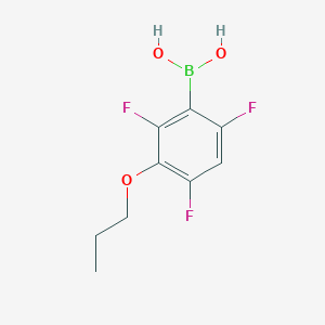 molecular formula C9H10BF3O3 B1591324 (2,4,6-三氟-3-丙氧基苯基)硼酸 CAS No. 871125-70-1