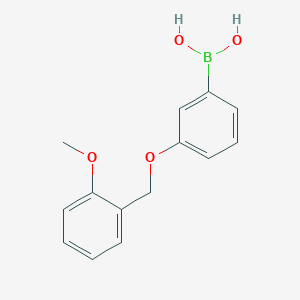 B1591325 (3-((2-Methoxybenzyl)oxy)phenyl)boronic acid CAS No. 1072952-02-3