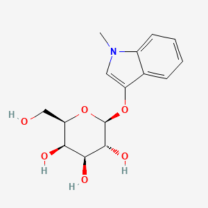 molecular formula C15H19NO6 B1591326 (2R,3R,4S,5R,6S)-2-(羟甲基)-6-((1-甲基-1H-吲哚-3-基)氧基)四氢-2H-吡喃-3,4,5-三醇 CAS No. 207598-26-3