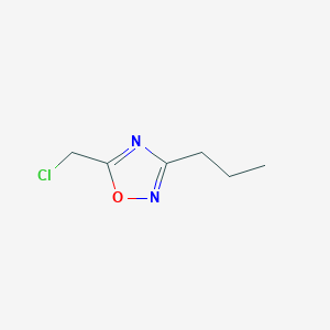 molecular formula C6H9ClN2O B1591351 5-(氯甲基)-3-丙基-1,2,4-恶二唑 CAS No. 884058-04-2