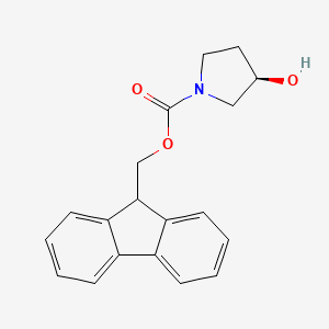 B1591352 (R)-(9H-Fluoren-9-yl)methyl 3-hydroxypyrrolidine-1-carboxylate CAS No. 215178-39-5