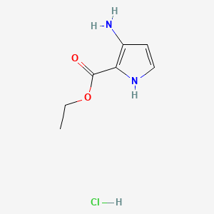 molecular formula C7H11ClN2O2 B1591358 Ethyl 3-amino-1H-pyrrole-2-carboxylate hydrochloride CAS No. 252932-49-3