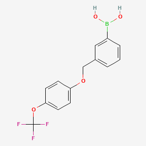 molecular formula C14H12BF3O4 B1591369 (3-((4-(三氟甲氧基)苯氧基)甲基)苯基)硼酸 CAS No. 849062-06-2