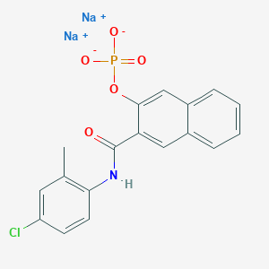 molecular formula C18H13ClNNa2O5P B1591376 Naphthol AS-TR 磷酸二钠盐 CAS No. 4264-93-1