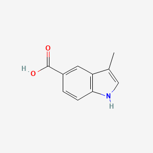 molecular formula C10H9NO2 B1591385 3-甲基-1H-吲哚-5-羧酸 CAS No. 588688-44-2
