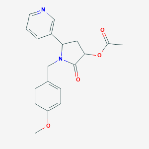 molecular formula C19H20N2O4 B015914 1-(4-Methoxybenzyl)-3-acetoxynorcotinine CAS No. 887406-83-9
