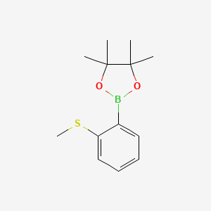 molecular formula C13H19BO2S B1591425 4,4,5,5-四甲基-2-(2-(甲硫基)苯基)-1,3,2-二氧杂硼环 CAS No. 1072945-09-5