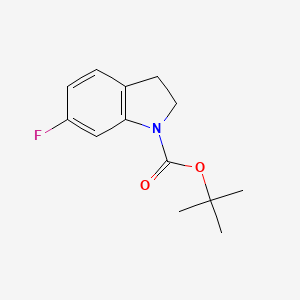 molecular formula C13H16FNO2 B1591431 Tert-butyl 6-fluoroindoline-1-carboxylate CAS No. 1065183-64-3